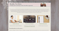 Desktop Screenshot of healthnotdiets.com