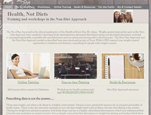 Tablet Screenshot of healthnotdiets.com
